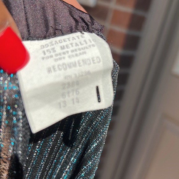 Disco 70s sparkle striped lightweight pants size small - Picture 17 of 17